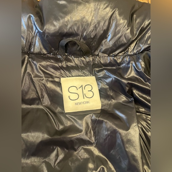 S13 New York Kylie Jacket Gloss Black Duck Down Winter Coat Puffer Jacket Sz. XL - Picture 8 of 10